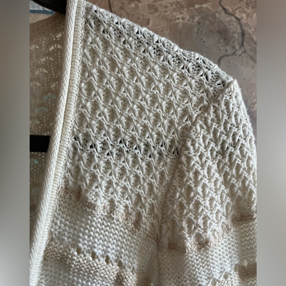 Rebecca Taylor Crochet Knit Tie Front Cardigan - Picture 7 of 11